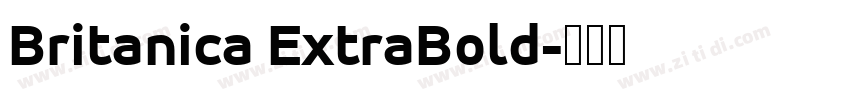 Britanica ExtraBold字体转换